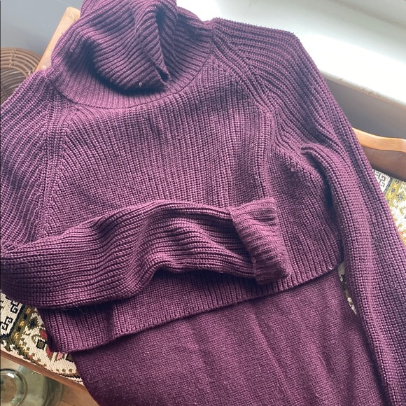 Calvin Klein Women's Sweater Dress in Deep Plum Size M - Picture 7 of 7